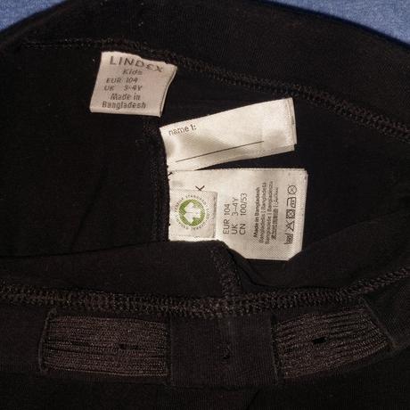 Čierne legíny top stav, lindex,104