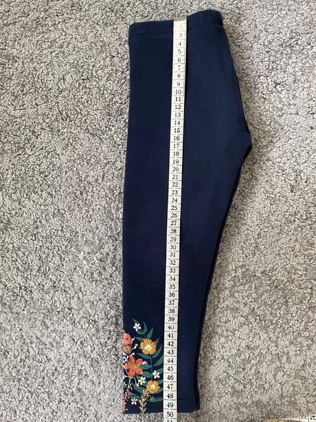 C&a legíny podšité teplé s aplikáciou kvety 104, c&a,104