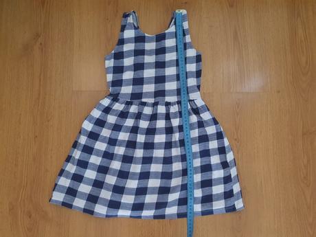 Šaty kockované, 128