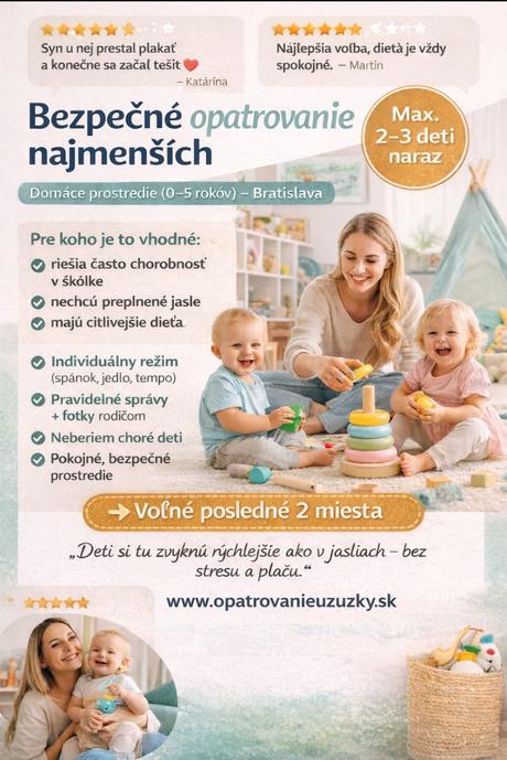 Láskavé opatrovanie pre šťastné detičky, 