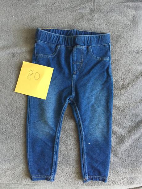 Riflové leginy, h&m,80