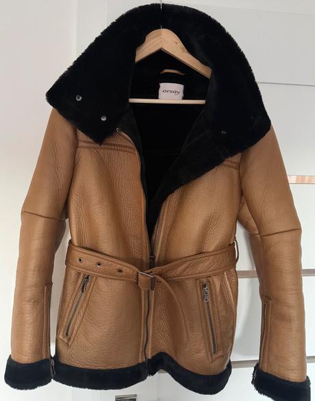 Kožušiková biker bunda orsay veľ. s, orsay,s