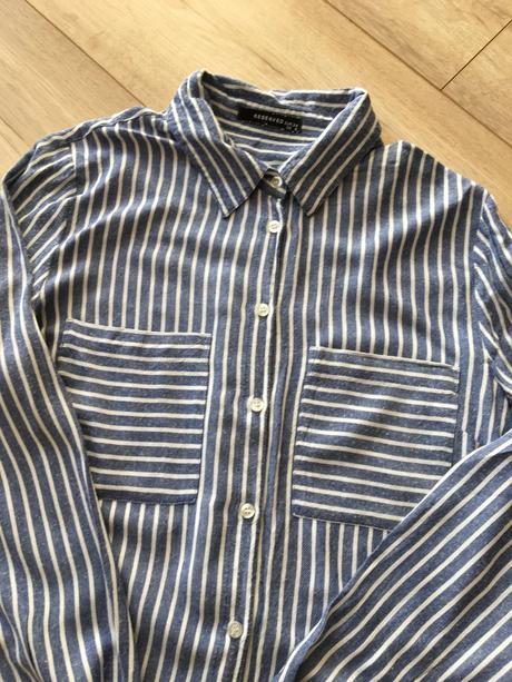 Bielomodrá pásikavé košeľa, reserved,34