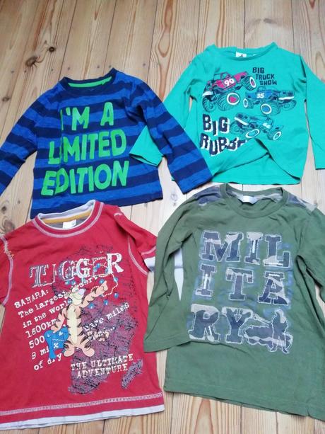 Balík 5 ks tričiek, veľ. 104, 104–116