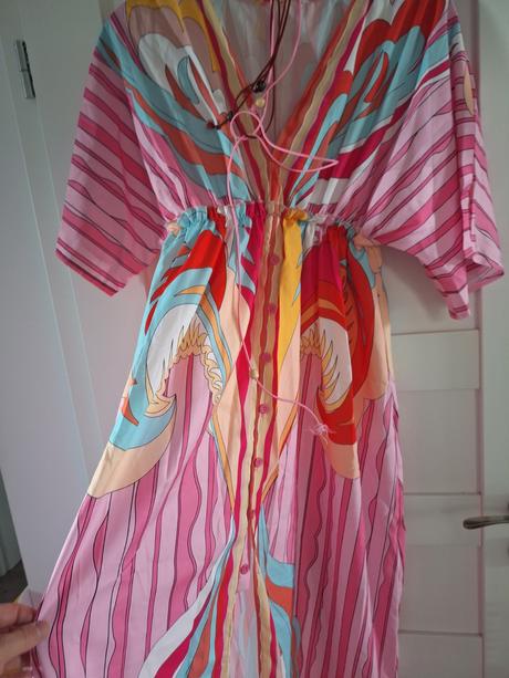 Letne maxi saty beach s vadou,