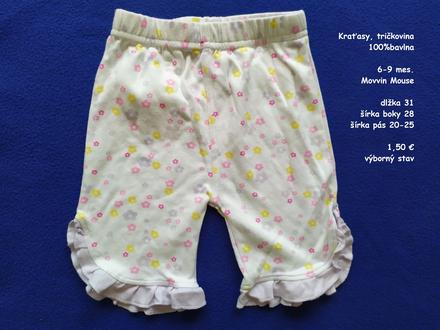 Kraťasy, tričkovina, 74