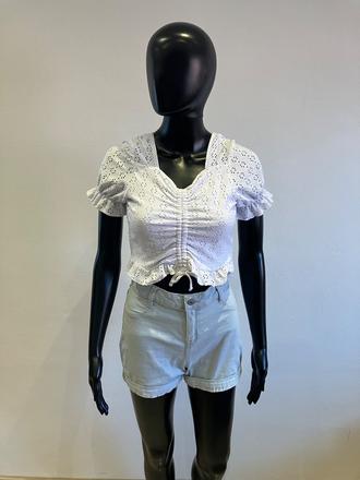 Dievčenské tričko biele terranova (152-158), terranova,152