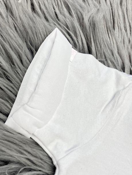 Dievčenské biele tričko s tylom overkids (62-68), 62 / 68