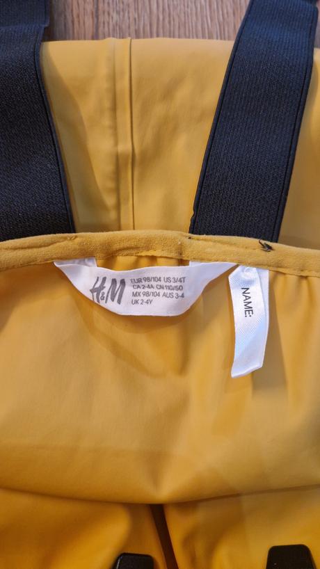 Predam nohavice do dazda hm 98/104, h&m,98