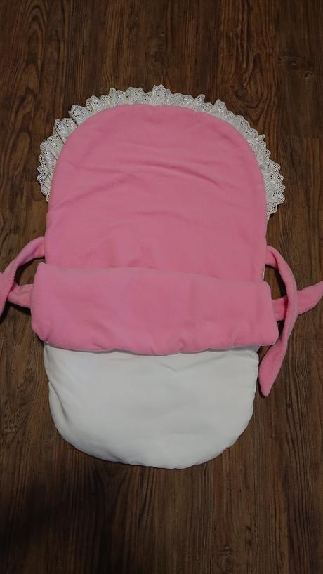 Novy fusak a zavinovacka juliana baby set ruzovy,