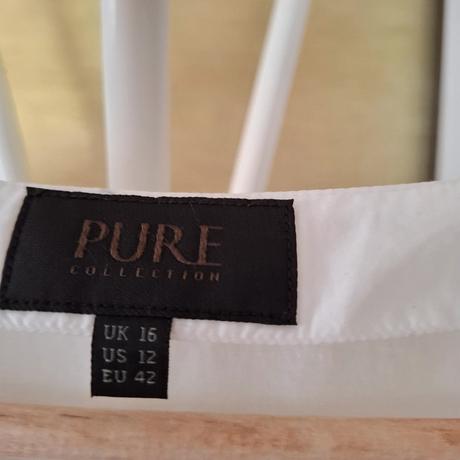 Biela hodvábna blúzka, xl