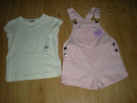 Dievcenske kr. nohavice a tricko 98, f&f,98