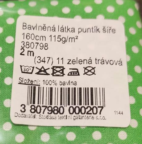 Predám bavlnenú látku, 