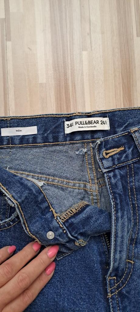 Modré rifle v.34, pull&bear,34