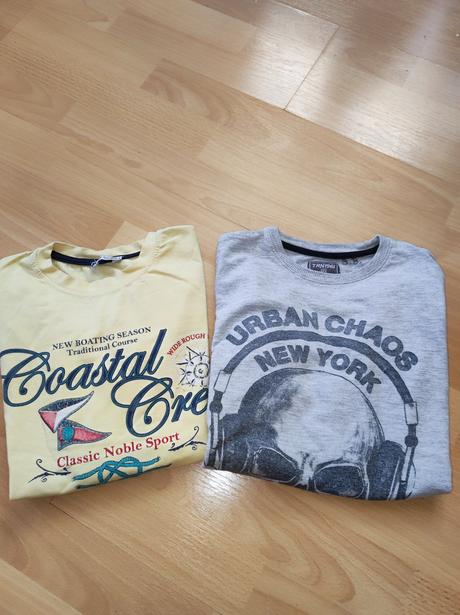 2ks tričká s dlhým rukávom, 128