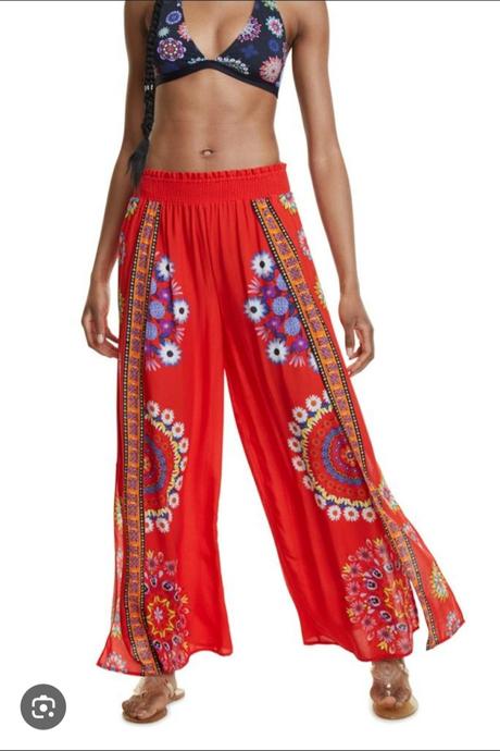 Desigual luxusne damske letne vzdusne nohavky, desigual,m