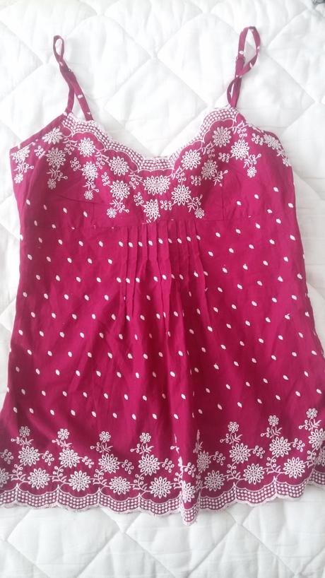 Vysivane tricko na ramienka next, vel.s/m, next,m