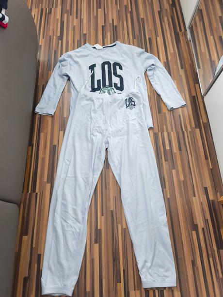 Modré pyžamo h&m 170, h&m,170