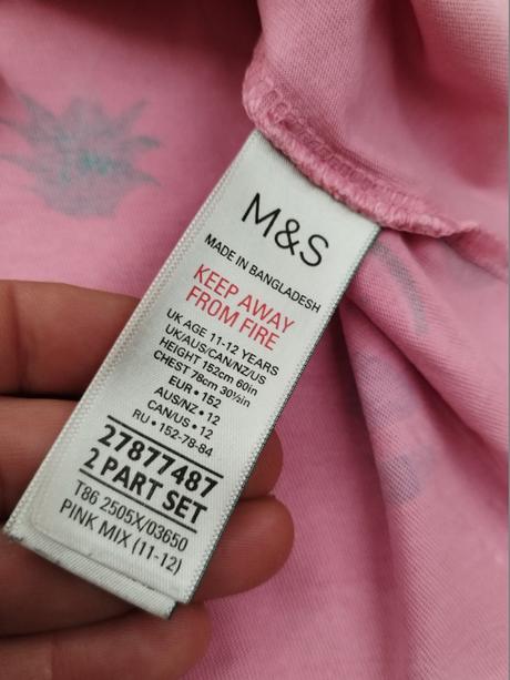 Pyžamko, marks & spencer,152