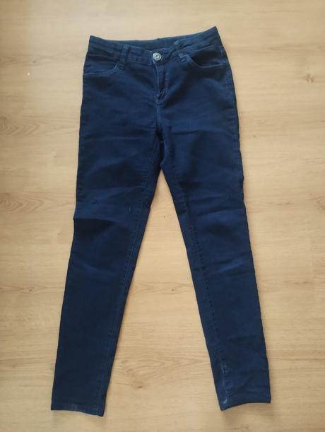Skiny jeans vyšší pás, 158