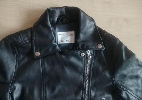Štýlová koženková bundička, zara,134