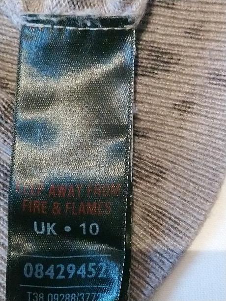 Dámsky predĺžený pulóvrikový sivý top so srdiečkam, marks & spencer,xs