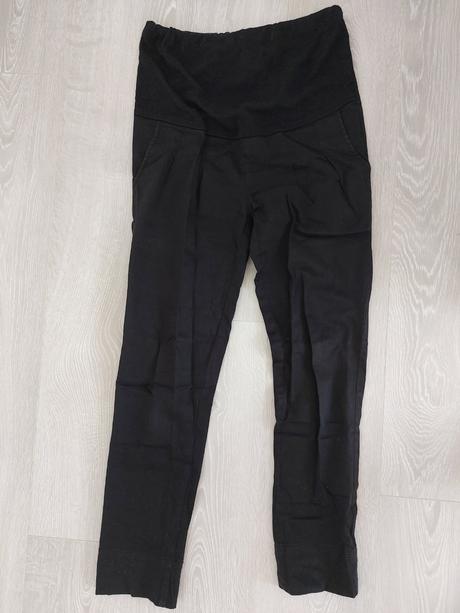 Cierne slusnejsie nohavice tehotenske, s