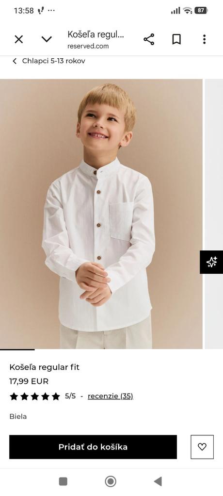 Krásny oblek pre chlapca reserved, 128