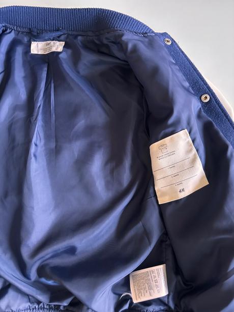 Bejzbalova prechodná bunda 122/128, h&m,122