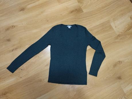 Elegantný pulóver s v-vystrihom, h&m,m