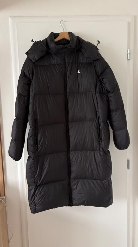 Dlha páperova bunda, calvin klein, calvin klein,xl
