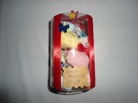 10x šumivý púder v darčekovom balení, 