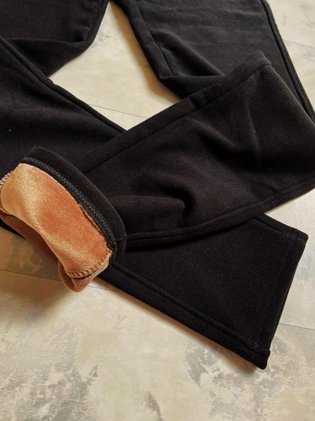 Hrubé teplé nohavice s vys.pásom, l