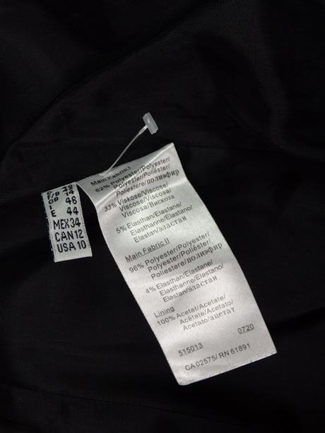 Luxusné čierne sako, 42