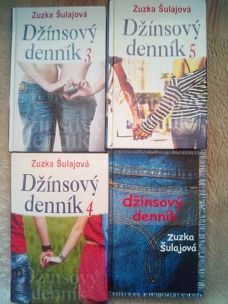 4x džínsový denník,