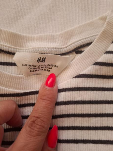 Tričko 3ks, h&m,146