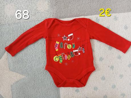 Vianocne body my first christmas 68, f&f,68