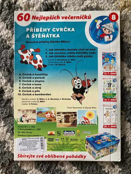 Dvd krtkova dobrodružství 6ks, 