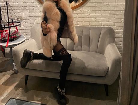 Ružová krásna prava kozusinka xs, xs