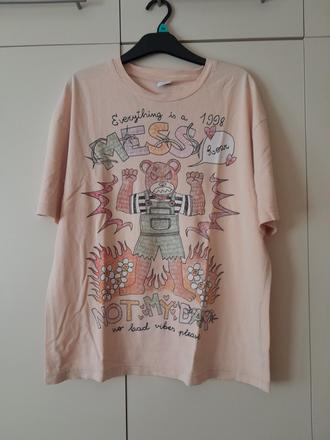 Bavlnené tričko, bershka,m