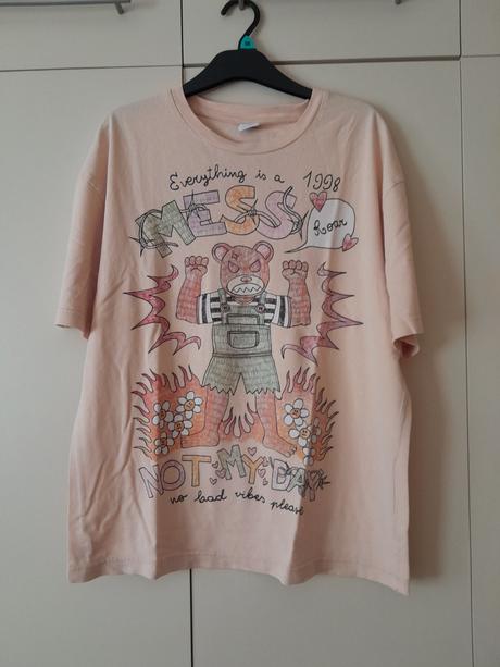 Bavlnené tričko, bershka,m