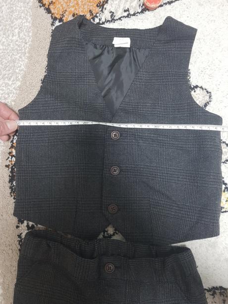 Oblek nohavice a vesta, h&m,86