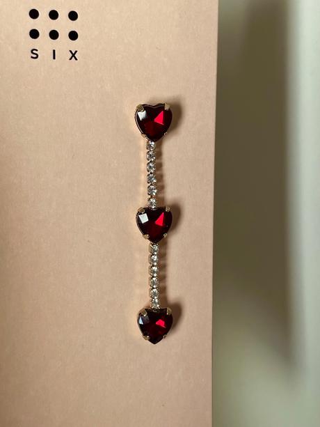 Plesové srdiečkové náušnice, 