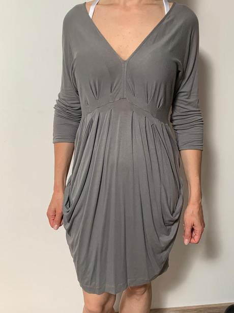 Šaty sivé tehotenské, zara,m