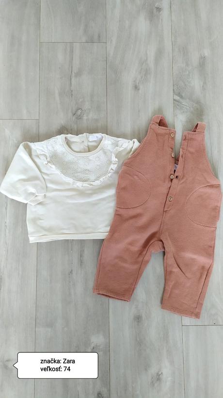 Komplet mikina a trakače, zara,74