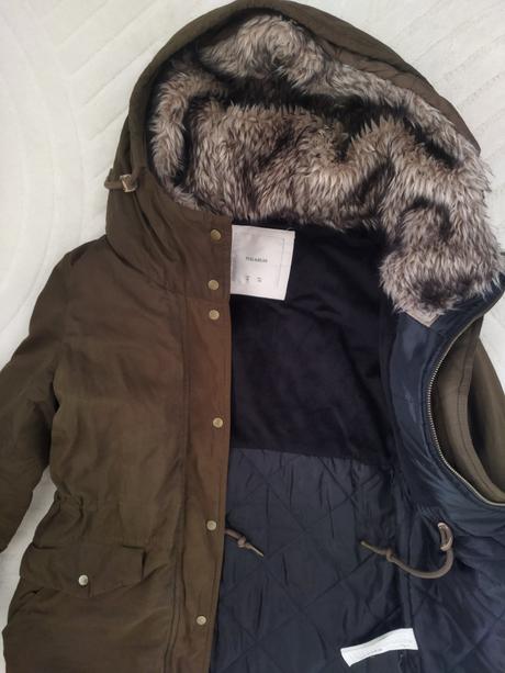 Predĺžená zimná bunda s/m, pull&bear,s