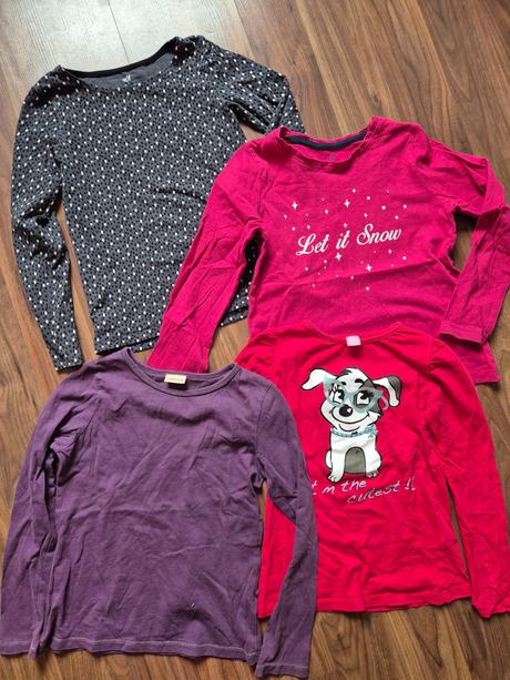 4x tričko, h&m,122