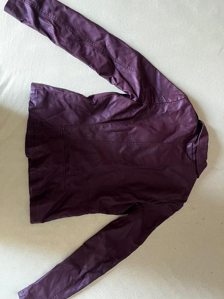 Kožená bunda hnedá, s