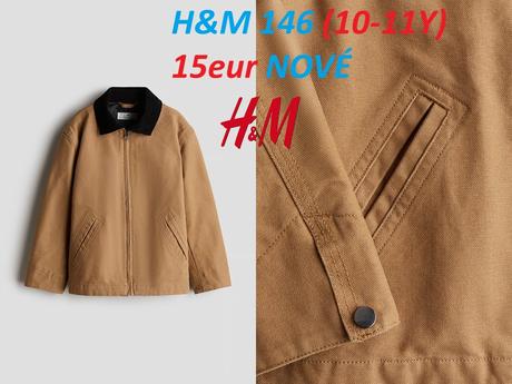 Chlapčenská bunda hm (10-11y) svetlohnedá, h&m,146