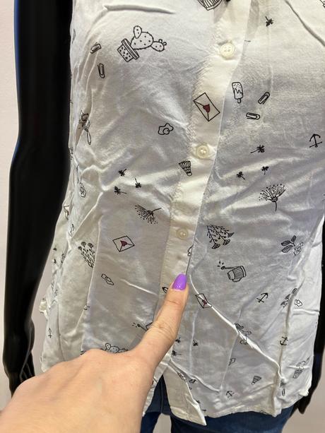 Dámska vzorovaná blúzka (36), clockhouse,s